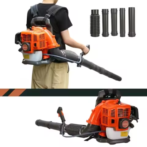 Gas Powered Leaf Blower 52CC 550 CFM 2-Stroke Engine High Strength Outdoor Dust Snow Blower with Fas