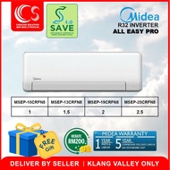 [SAVE 4.0] MIDEA ALL EASY PRO INVERTER AIRCOND 5 STAR / Air Conditioner MSEPB-10CRFN8 1HP / MSEPB-13CRFN8 1.5HP / MSEPB-19CRFN8 2HP / MSEPB-25CRFN8 2.5HP+ R32 Refrigerant Deliver by Seller (Klang Valley area only)