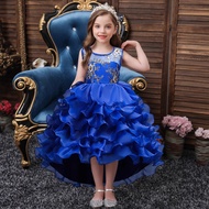 Children Performance Dress Dress Middle Big Children Trailing Princess Dress Cake Fluffy Performance
