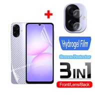3 trong 1 không Phim kính cường lực cho Samsung Galaxy A07 A 07 A17 4G 5g 2025 bảo vệ mặt sau Hydrog