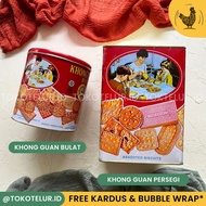 MERAH Monde Biscuits - KHONG GUAN | Assorted Red Canned Wafer Biscuits ORI