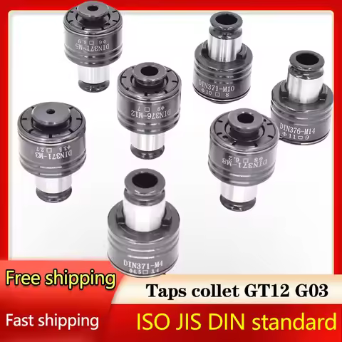 Quick Change Tapping chuck GT12 taps collet M2 M3 M4 M6 M10 Overload Protection ISO JIS DIN telescop