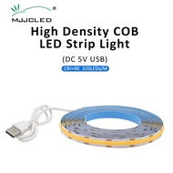 COB LED Strip USB DC 5V 10MM PCB 320LEDs/M 1M 1.5M 2M 2.5M 3M High Density CW WW NW FCOB LED Linear 