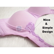 NON-WIRED 36C 38C 40C 42C C Cup Bra Women Without Underwire No Wire Bra SOFT Comfortable Bra Besar 3