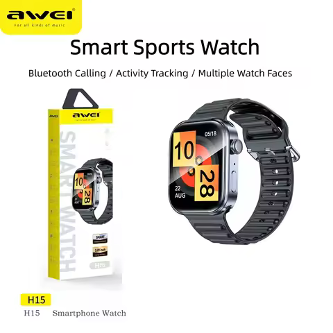 AWEI H15 Smart Watch Fitness Tracker Bluetooth Calling Long Battery Life Waterproof Heart Rate Monit