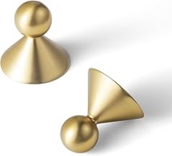 Goo-Ki Cabinet Drawer Knobs Brushed Gold Zinc Alloy Kitchen Hardware,3002DK-LSJ