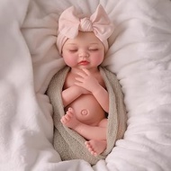 BABESIDE Silicone Baby Doll - 16 Inch (Weight 4Lb) Reborn Baby Dolls Silicone Full Body Platinum Sil
