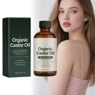 100ml Organic Castor Oil – 100% Cold Pressed, Hexane-Free, Moisturizing Body Wellness Oil