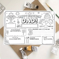 TEMU 1pc Funny Happy Birthday Dad Card - การแสดงสีของพ่อที่น่าสนใจพร้อมบทกว่า ""พ่อที่ดีที่สุด"" เหม