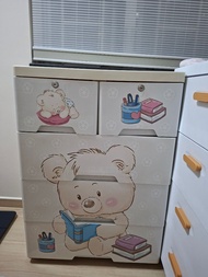 可拆可愛卡通收納膠櫃L60cm×W40cm×H85cm1一(1