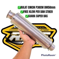 Plain custom wrx racing exhaust slincer round ring