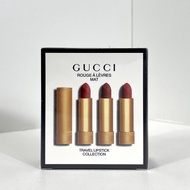 Real Shot❤ Special/75 Gucci Gold Tube Matte Lipstick Three-Piece Set Contains: 3.5g * 3.Color Number