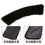 Thick Winter Fur Collar Jacket Black Removable Elastic Buckle Warmth Security Guard Workwear Youth S