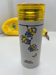 MINISO名創優品 Minions 小小兵 香蕉杯套保溫瓶 260ml 304不鏽鋼保冷水壺水杯 筆袋Unicorn