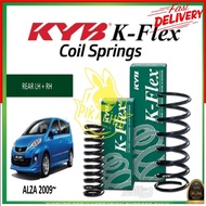 KAYABA PERODUA ALZA (2009 - 2021) FRONT  REAR  SET COIL SPRING STANDARD KYB K-FLEX (2 OR 4 PCS)