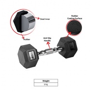 Dumbbell Hexagon Rox 5kg Dumbbell Weight Lifting/ Dumbell Hexagon Rox 5kg
