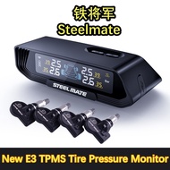 铁将军 Steelmate TPMS Car Wireless Tire Tyre Wheel Pressure Monitor with Solar Power+4 Internal Sensor