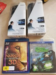 SONY 3D 眼鏡兩副 + 3D 戲兩套