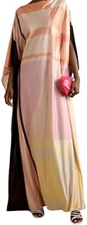 Digital Printed Satin Silk Kaftan for Women Casual Wear,Kurta, Beach wear Kaftan,Luxury Caftan top Regular wear Fancy Dress for Women Multicolor, Multicolor, One Size