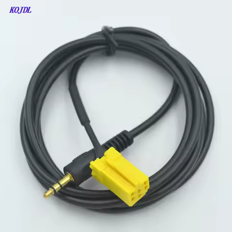 Car Radio ISO 6Pin Auxiliary CABLE Adapter 3.5mm ISO Aux Input Connector Grande Punto For Fiat/Grand
