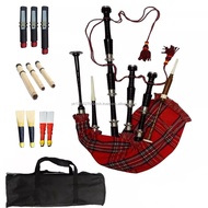 NewOriginal Irish Pro D4 Flute Professional 9-Hole Wooden Flute with Adjustable Silver Plated Key Ca