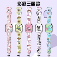 Suitable for Apple Watch Strap Kuromi Sanrio Butterfly Buckle Wristband iwatch9-1 Generation se Stra