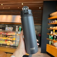 600ML/750ML Tyeso Thermos Bottle With Straw Stainless Steel Vacuum Flask Insulated Water Bottle Trav