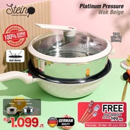 TERLARIS STEINCOOKWARE STEIN PLATINUM PRESSURE WOK PRESTO STEAMER KUKUSAN WOK 32CM ANTI BARET ORIGIN