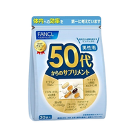 FANCL - 50代男性綜合營養維他命補充丸30小包 50歲 成人藍色強身提升活力 藍莓葉黃素 平行進口