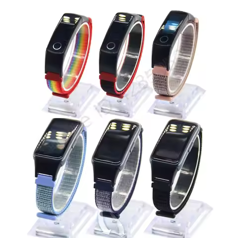Smart Watch Nylon Strap for Huawei Band 6 Braided Elastic Wristband for Honor Band 6 5 4 Weave Brace