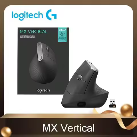 Logitech MX Vertical ergonomic mouse, vertical mouse, business office mouse, 3-mode mouse, can be us