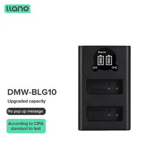 Dual USB Charger for Panasonic DMW-BLG10 Battery, Compatible with DMC-GF6 GX7 DC-TZ90 DMC-TZ85 DMC-T