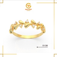 6K (300) and 8K (375) CK 388 Crown Gold Ring daun