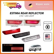 Toyota alphard 2003 - 2007 / ESTIMA ACR 50 / WISH LED LIGHT BAR Rear Bumper Reflector Brake Lamp (2pcs)