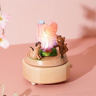 【愛戀貓咪】發光音樂盒 音樂小夜燈 聲控燈 夜燈 送禮