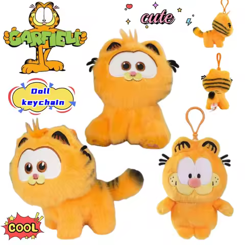 Garfield Pooky Odie Nemo Two-dimensional Dolls Keychain Student Schoolbag Backpack Exquisite Decorat