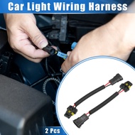 UXCELL 2Pcs H8 H9 H11 Male to 9006 HB4 Female Extension Conversion Wire Harness Headlight Fog Lamp B