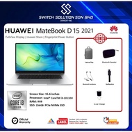 HUAWEI MateBook D15 8GB RAM 256GB SSD Storage Intel i3 10th Gen D 15 1 Year Huawei Warranty