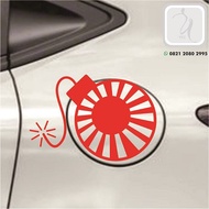 Jdm bomb car cutting sticker, car body tank sticker, cool sticker variations