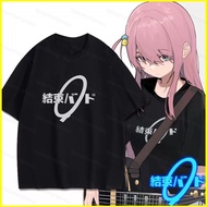 BOCCHI THE ROCK Gotoh Hitori Ijichi Nijika Band Cosplay Summer T-shirt - Anime Design