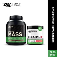 Optimum Nutrition Serious Mass Protein (6lbs) + Creatine PLUS (360g)