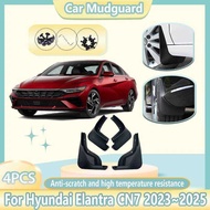 4PCS Anti-splash Mud Flap For Hyundai Elantra CN7 7 2023 2024 2025 Car Fender Grd Mudflaps Mudgrds T