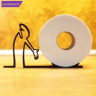 LOVETOUCH Minimalist 3D Printing Roll Paper Holder Funny Stick Man Toilet Tissue Holder Practical Ba
