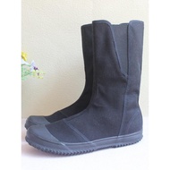 Z Zipper Men's High-Top Shoes Casual Shoes High-Top Boots Canvas Shoes Anti-Mosquito Black Cloth Boo