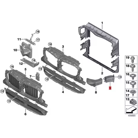 Super Sale 51747400005 5174740006 Brake Air Outlet Air Duct for BMW X3 G01 G08 X4 G02 2017-2021 Righ