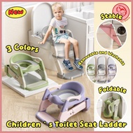 Baby Toilet Seat Ladder Foldable Kids Toilet Assist Ladder Child Kids Home Use Step Stool Chai