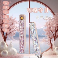 Cute Windproof Ultra-Thin Fashionable Ladies Lighter Creative Unique Luxury diy Cigarette Lighter Lu