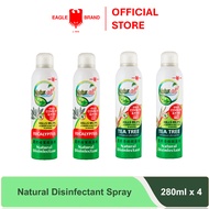 4 IN 1 Disinfectant Spray Bundle- Eagle Brand Naturoil Eucalyptus + Tea Tree Disinfectant Spray 280m