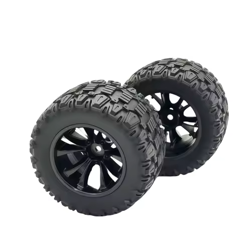 4PCS 88mm 12mm Hex Rubber Tires Wheels for SCY 16101 16102 16103 Pro MJX Hyper Go 14210 16210 1/14 1