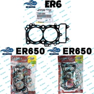 Kawasaki ER6 ER6N  NINJA VERSYS EX ER 650 Overhaul Enjine Gasket Complete Top Set O-ring Exhaust Blo